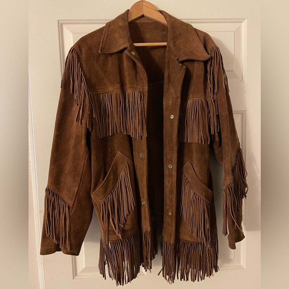 Great Things Mfg. Ltd. Fringe Leather Jacket